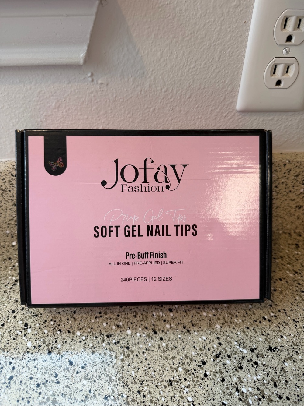 Jofay Soft Gel Nail Extension Kit – UV LED Lamp + 240 Nail Tips